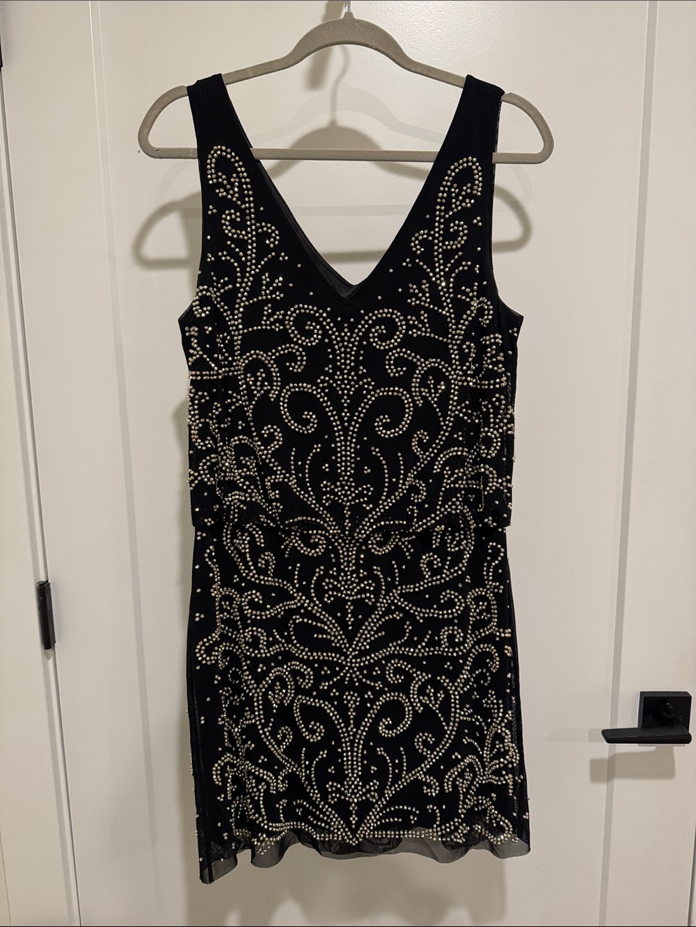 Xscape embellished mini dress